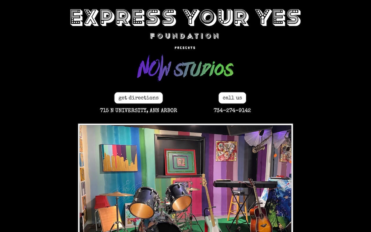 portfolio screenshot of expressyouryes.com